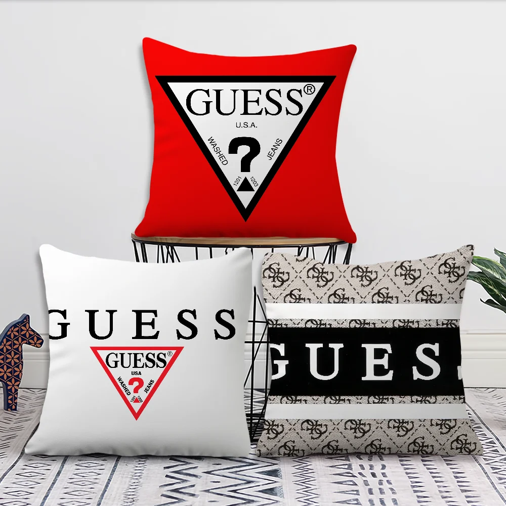 Design Fashion Pillow Case Short G-Guess Plush Velvet Rectangle Cases Room Decor Home Decoration Cushions Cover