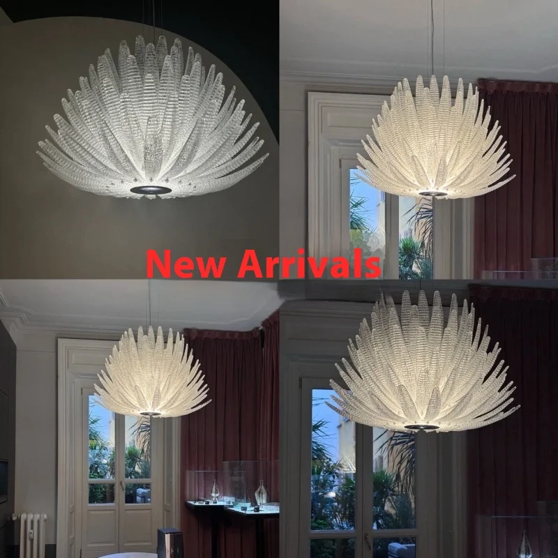 

Milan agave chandelier, Italian minimalist high-end designer, living room modern minimalist high-end dining room light