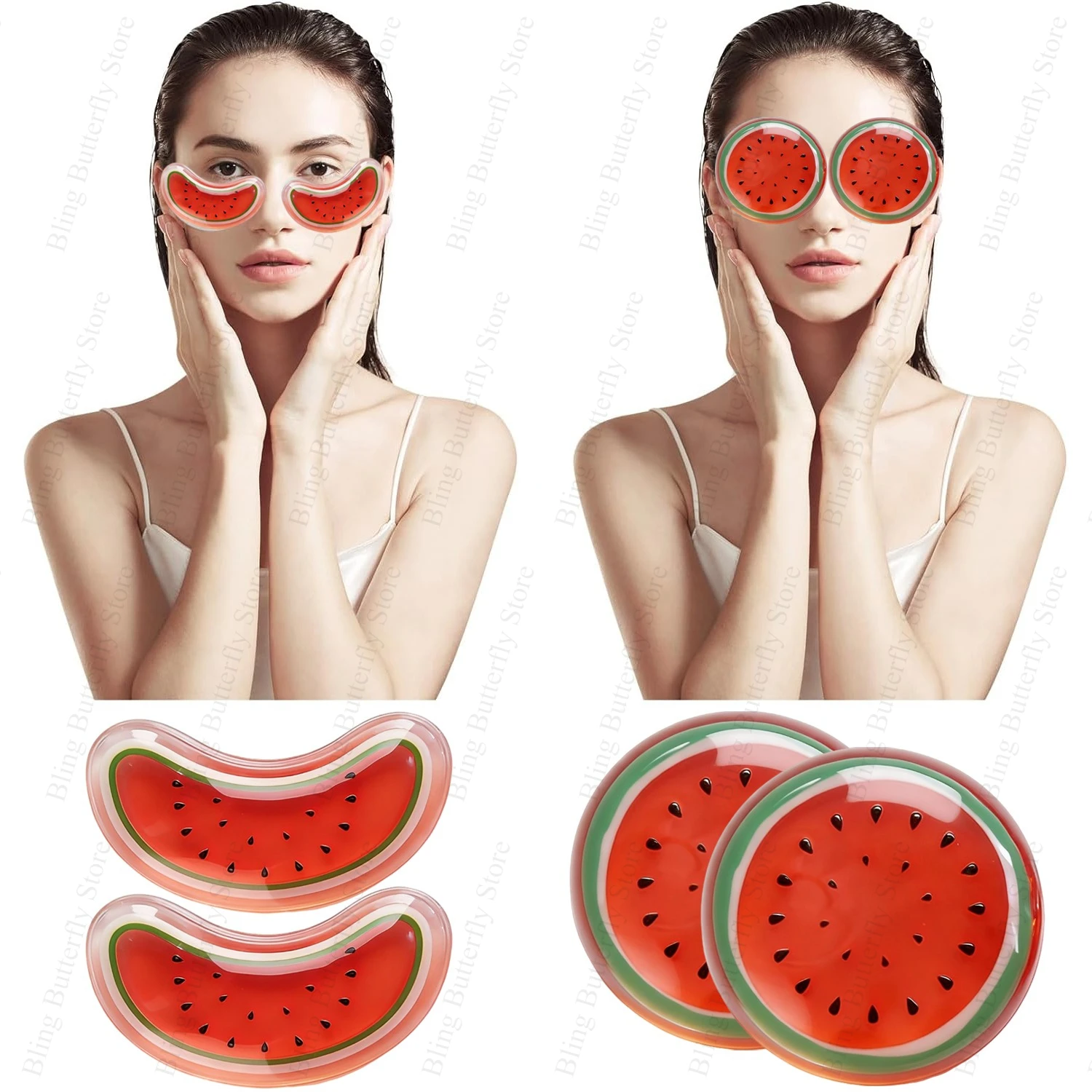Gel Ice Pack Reusable Cooling Eye Pads and Under Patches Eye Hot Cold Treatment for Redness Pain Relief Relax Gift For Women