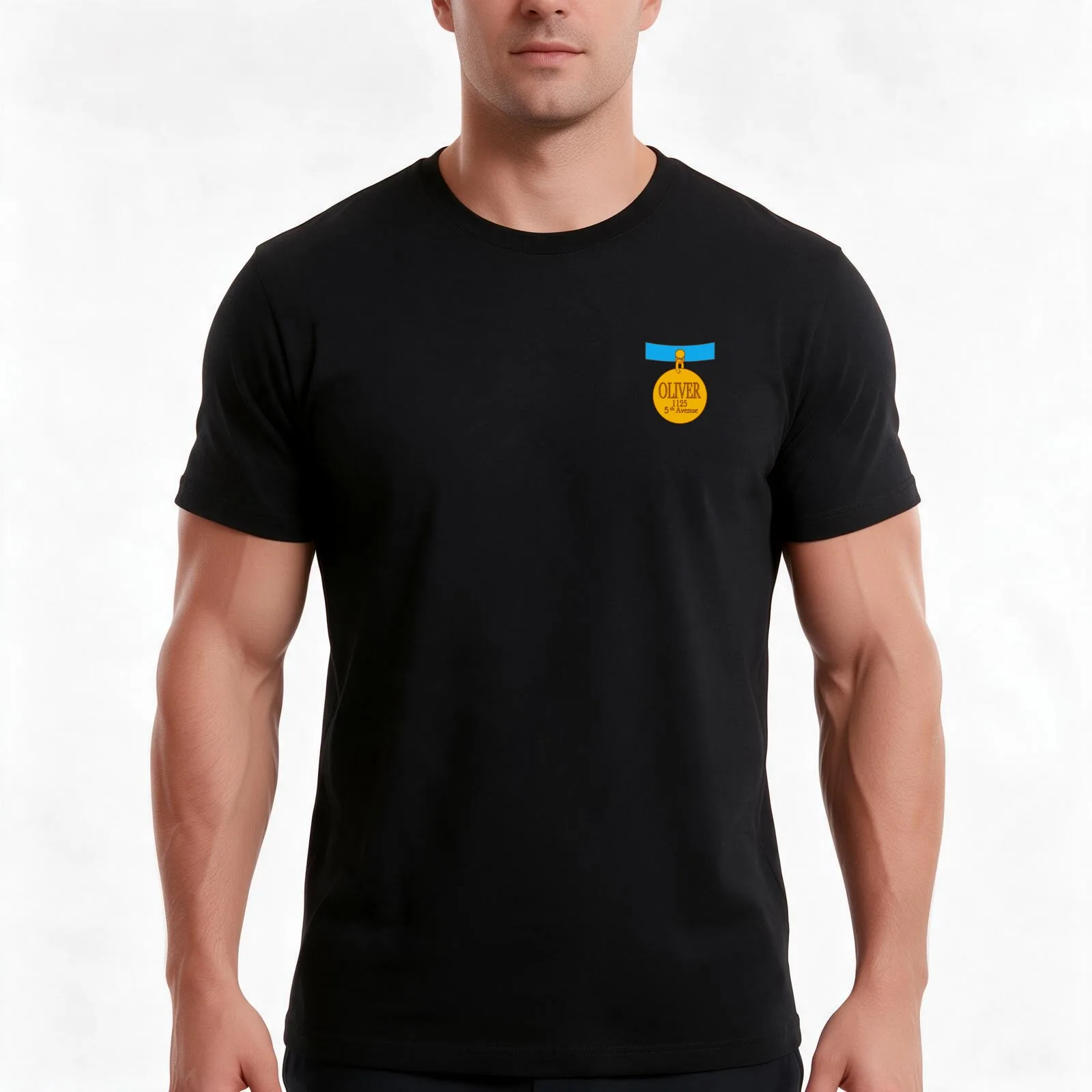 Oliver & Company Oliver's Collar T-Shirt, Summer Casual Cotton Tee, Oversized Streetwear Tops, Vintage Graphic Print