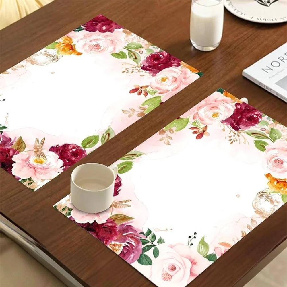 Nordic Style Disposable Placemats Decorative Table Paper Mats For Home Party Dining Protector Kitchen Supplies