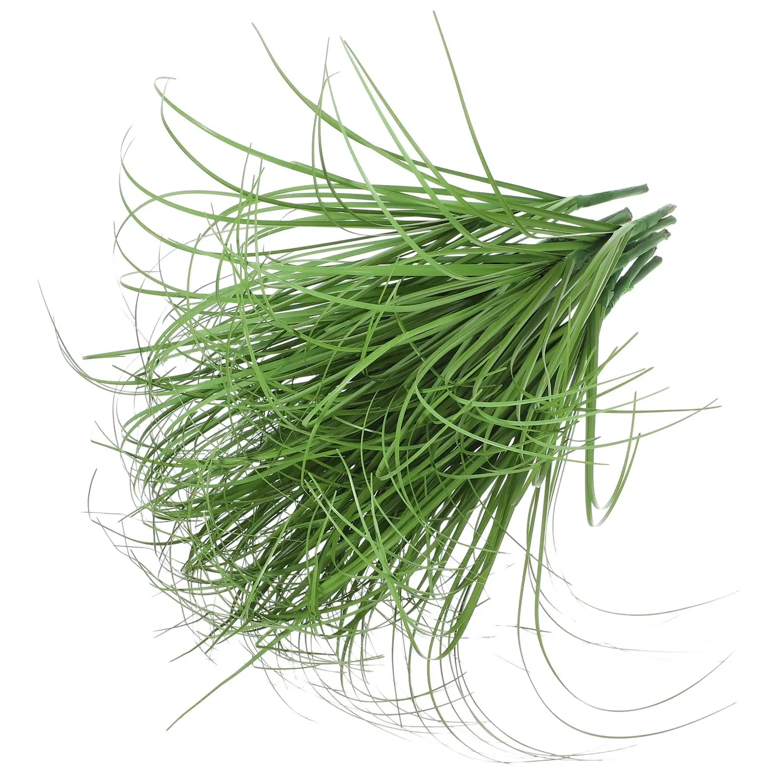 12 Pcs Weed Artificial Green Stem Fake Grass Outdoor Model Decor Proof Light Lifelike Plant Decorations