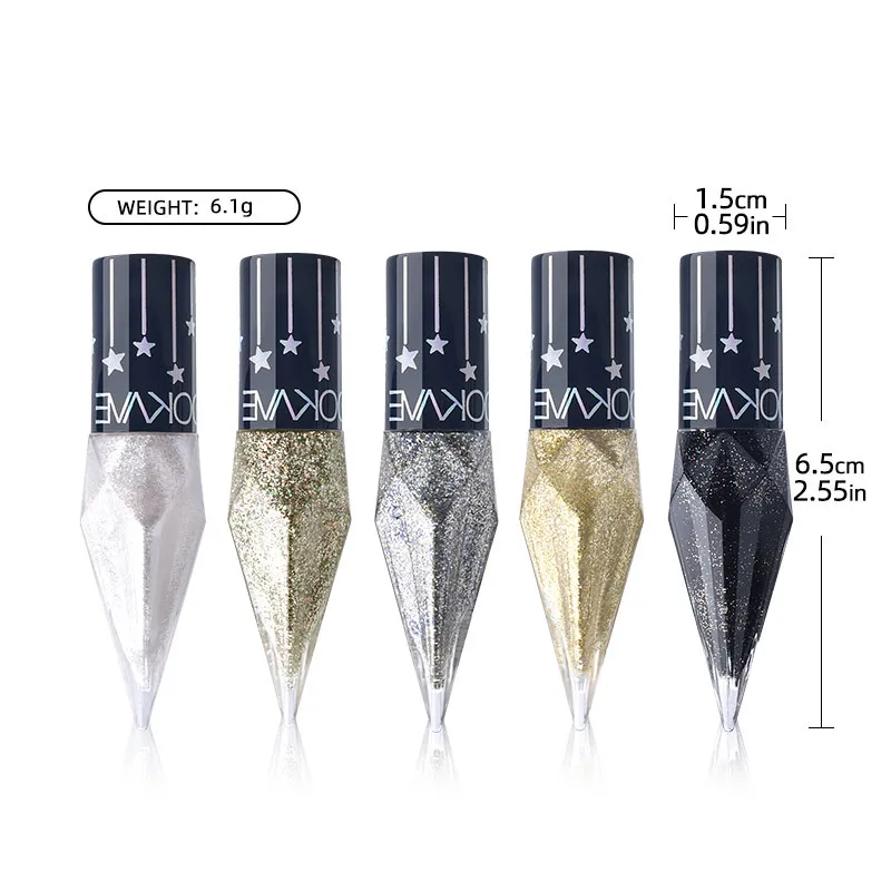 Ombretto diamante ombretto liquido paillettes impermeabili Smooth Shimmer Eyeliner Stick strumento per il trucco