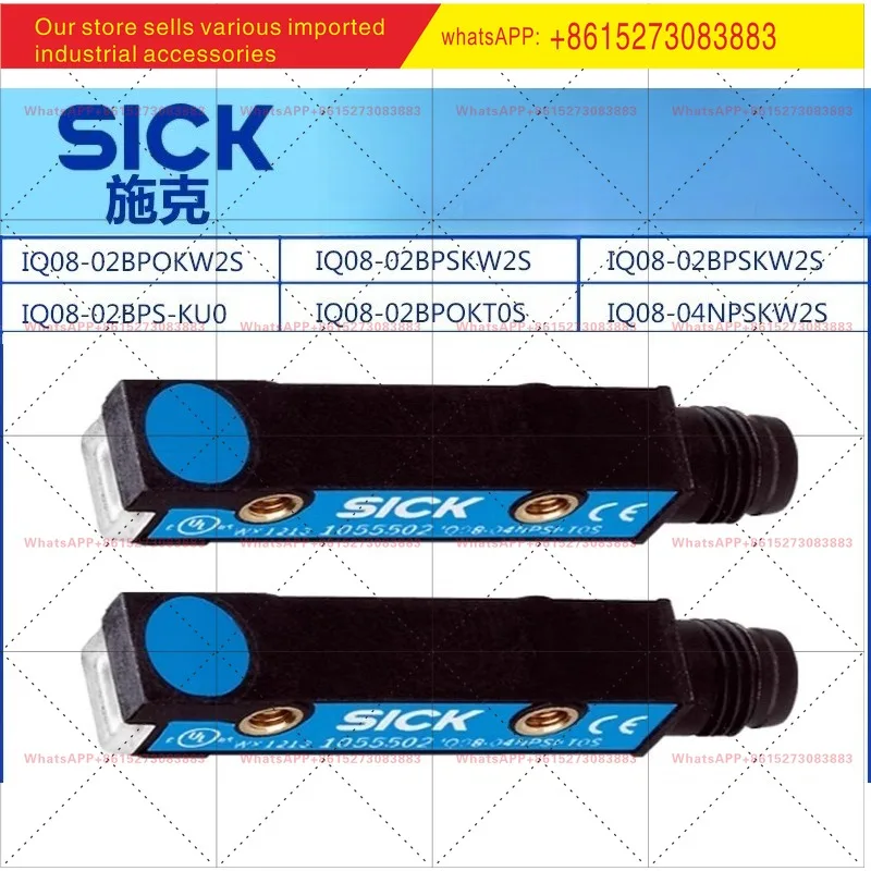 SICK Square Inductor Proximity Switch IQ08-02BNOKW2S Order Number: 1055493