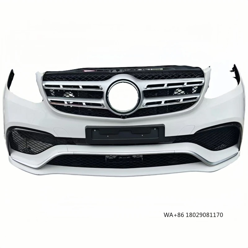 

- GLS63 Front Bumper with Heat Dissipation Fan Equipped for GLS W166 Featuring Bumper Cut-Outs for Fog Lights