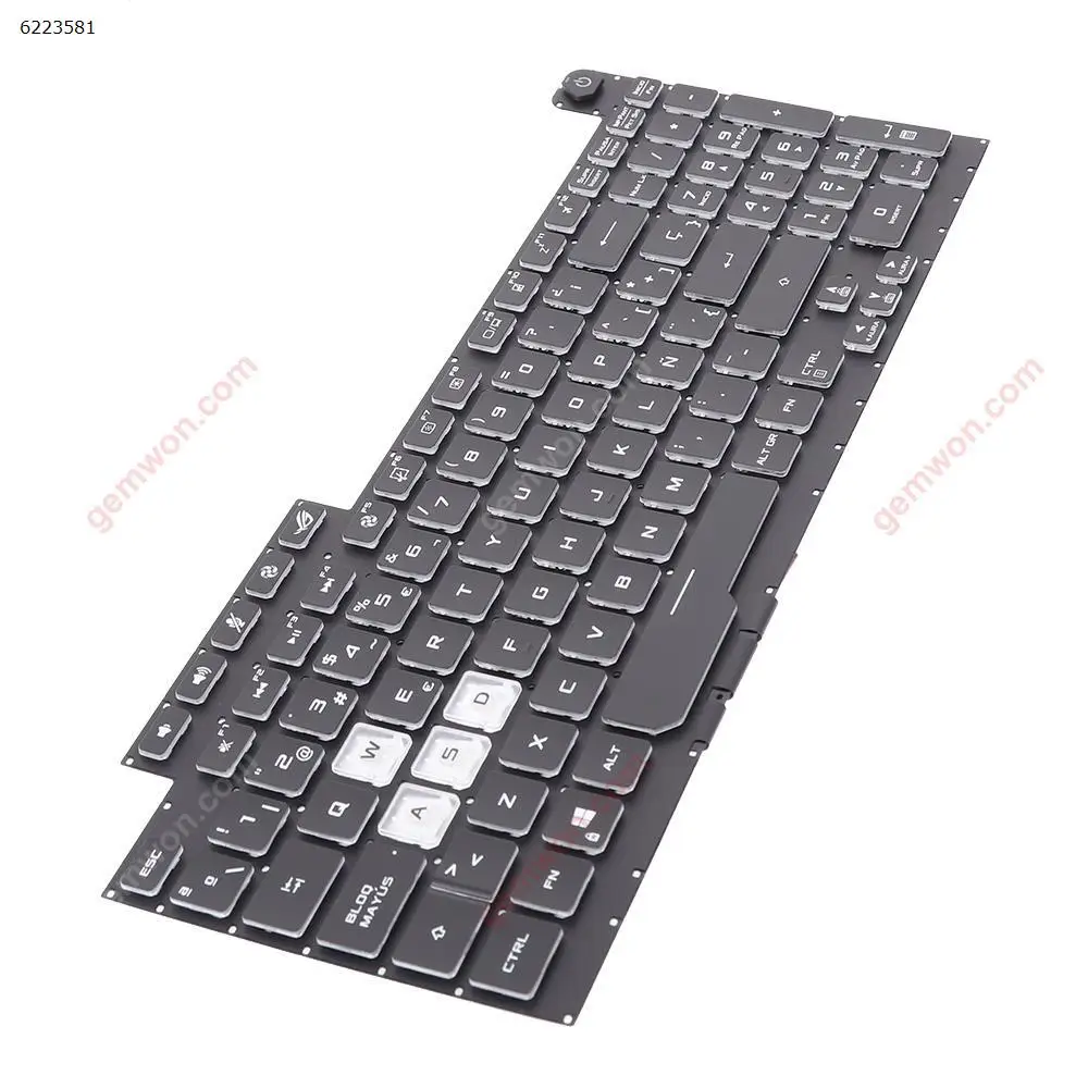 SP Laptop Keyboard for Asus G731GT G731GU Black with Full Colorful Backlit