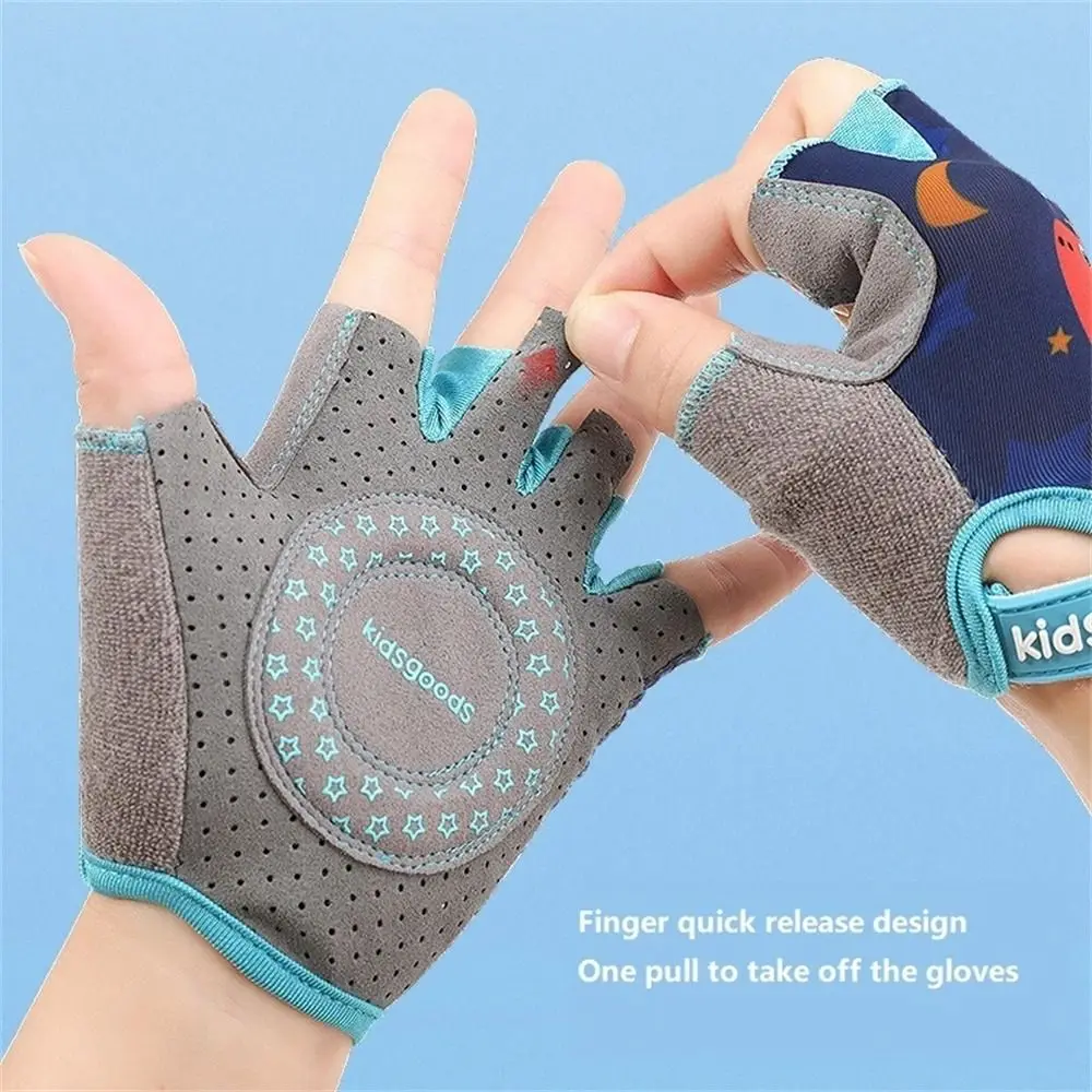 Handguard Non-Slip Boys and Girls Safe Mountain Bike Skate Sports Gloves Bicycle Gloves  Cycling Gloves Half Finger Gloves