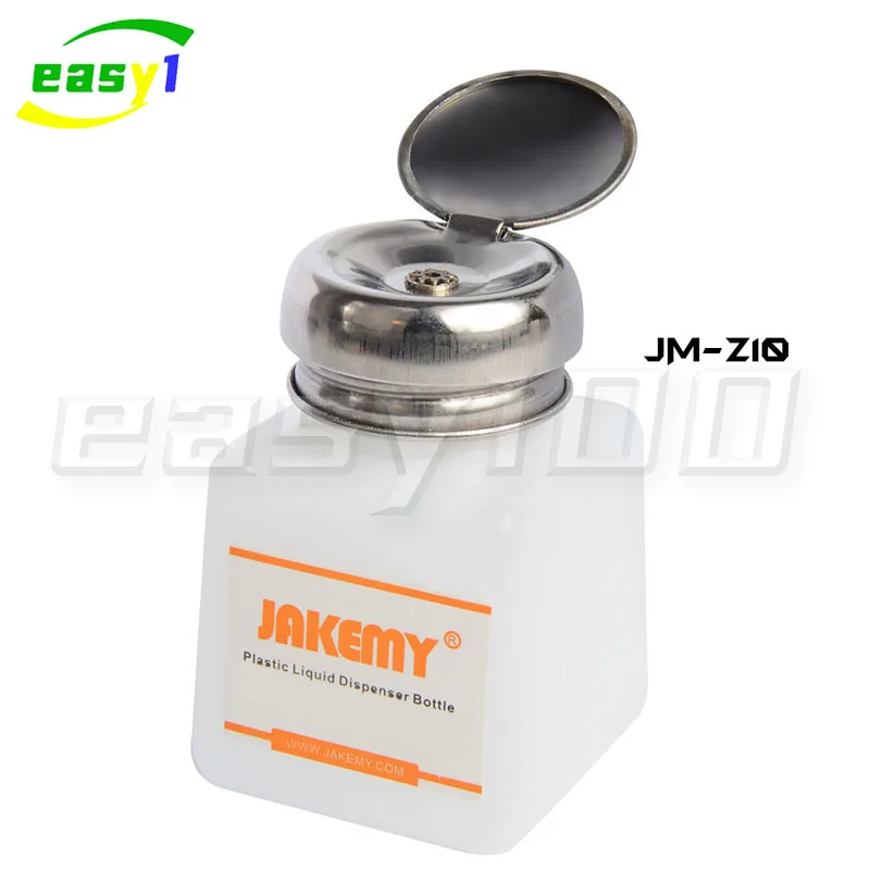 JAKEMY JM-Z10/Z11 Press alcohol bottle120ML/180ML Portable Plastic LiquidDispenserBottle Alcohol Pump Dispenser for PCB Cleaning