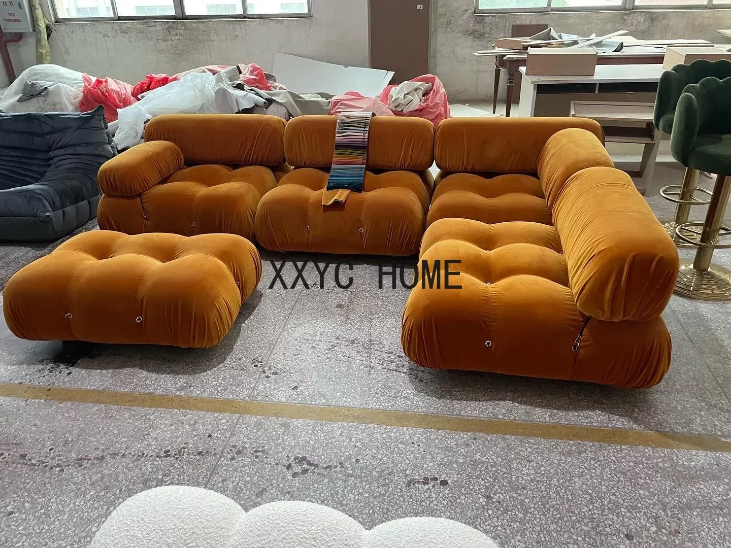 Living Room Furniture Sectional Boucle Sofa Couch Recliner Modern Mario Bellini Set modular