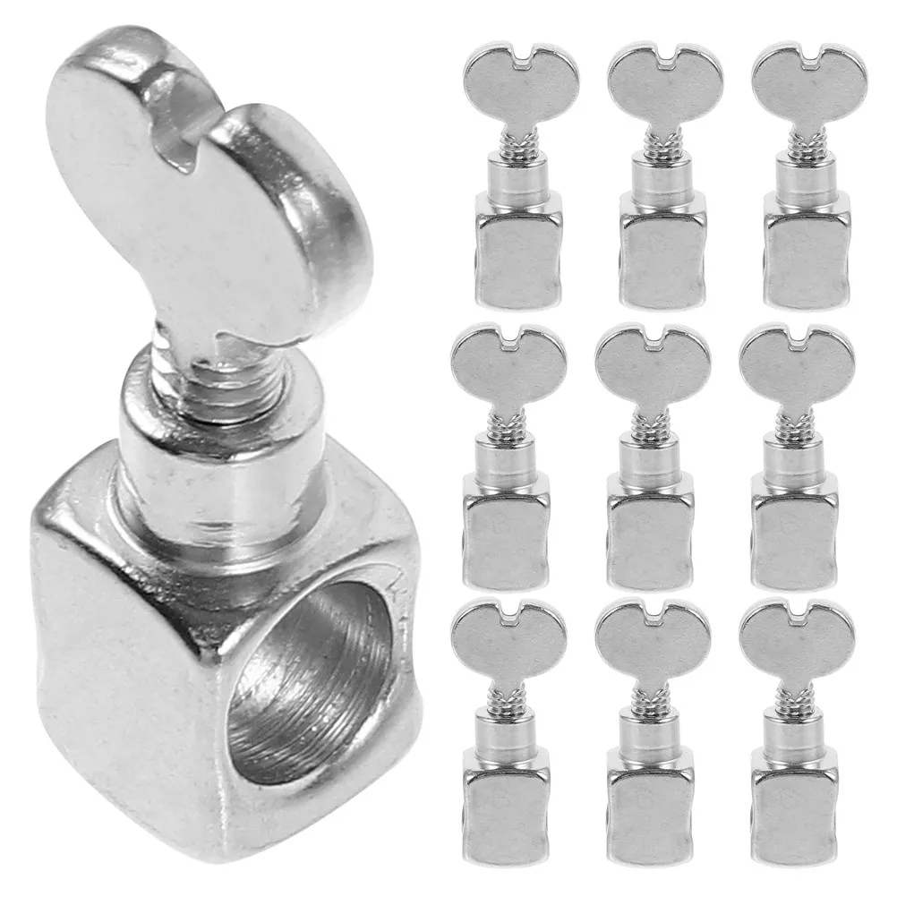 10Pcs Metal Sewing Machine Needle Clamp Fitting Rotatable Screw Design for Home Use Enhanced Precision Reduced Thread Snapping