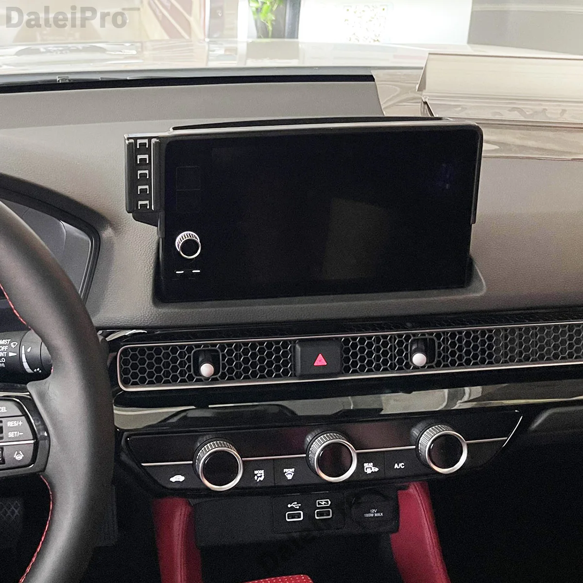 Für Honda Civic 2022 2023 2024-2026 Auto-Handyhalterung Infotainment-Display Fixierte Basis Kabelloses Ladegerät Zubehör – Detail 2