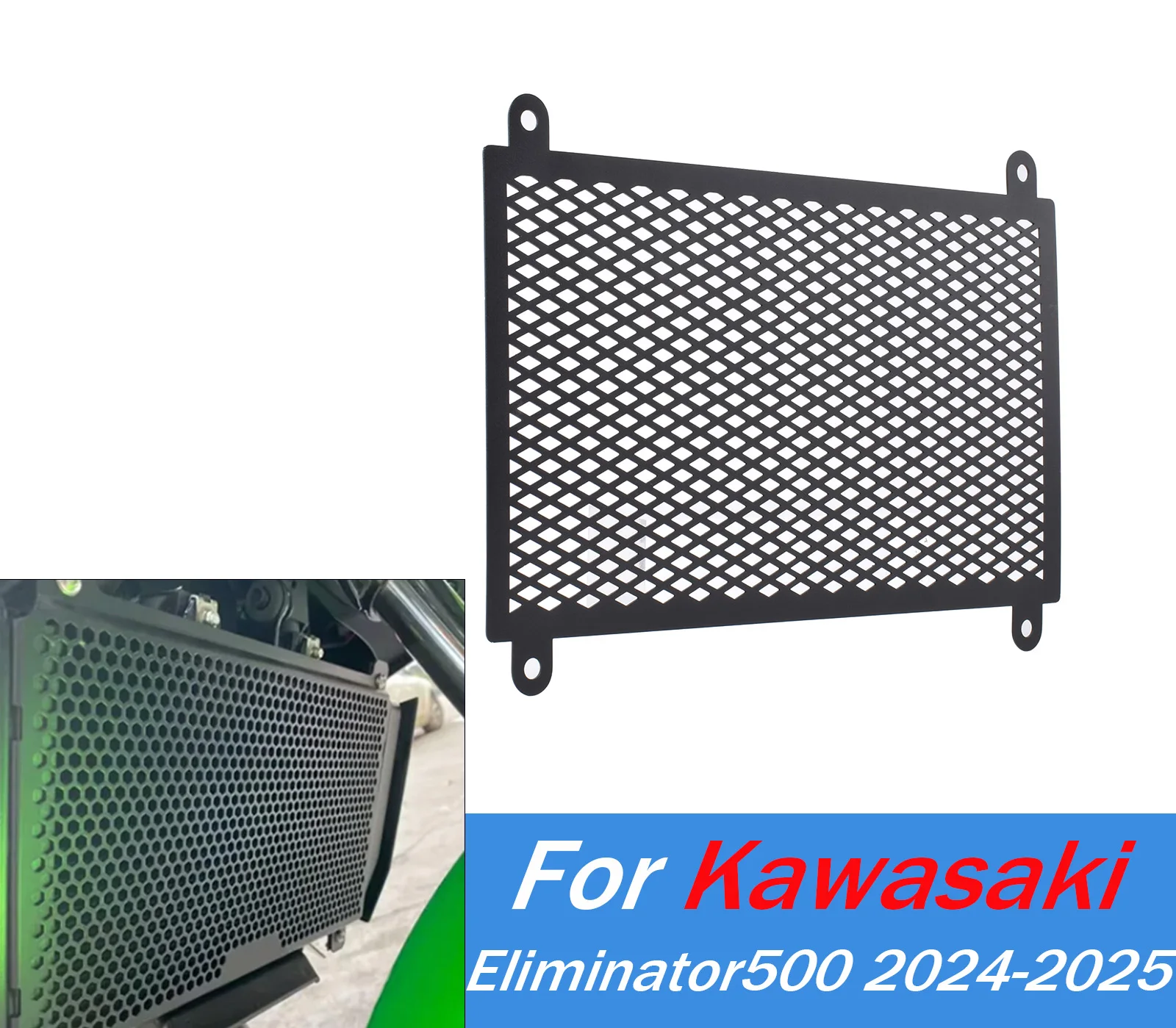 

Для Kawasaki Eliminator 500 2024-2025 защита радиатора двигателя решетка радиатора крышка резервуара для воды защита аксессуар для мотоцикла с ЧПУ