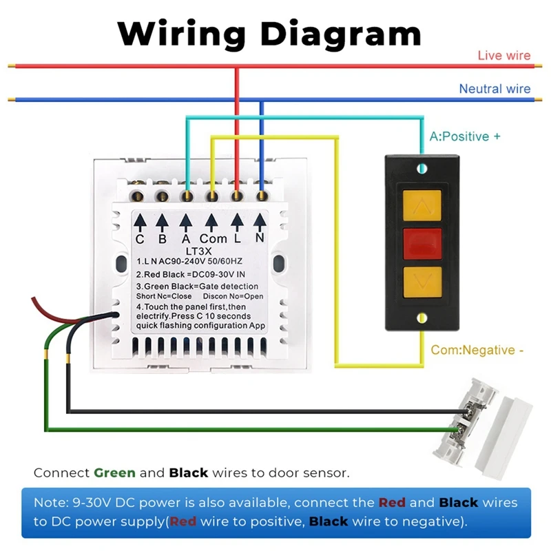 Wifi Smart Wall Touch Switch Remote Wifi Switch Universal Controlled By Smartphone For Automatic Gate Opener