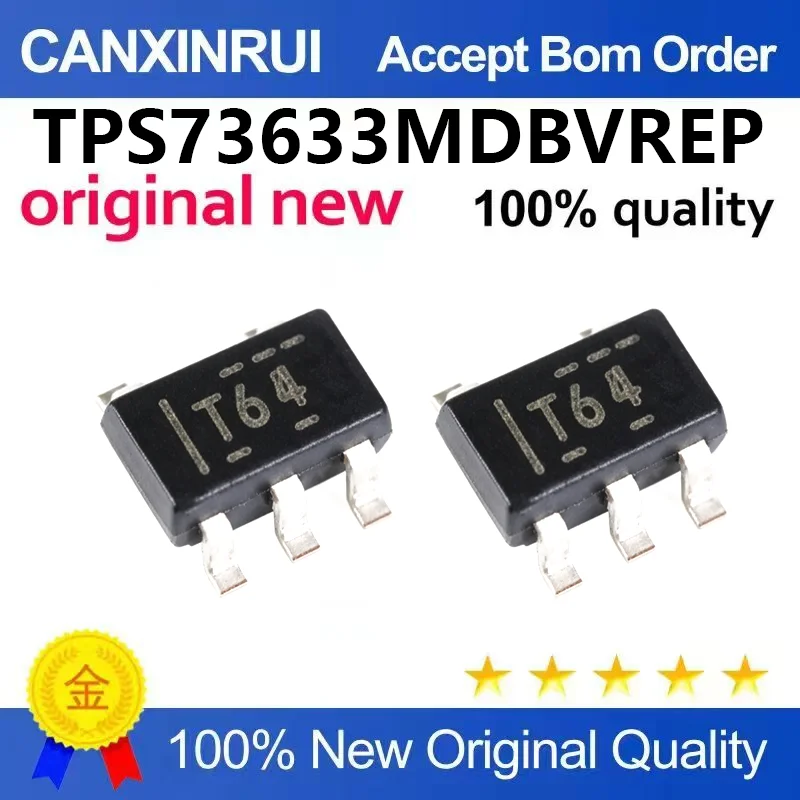 （5pcs-100pcs）Brand new original TPS73633MDBVREP silk screen T64 SOT-23-5 low voltage drop regulator