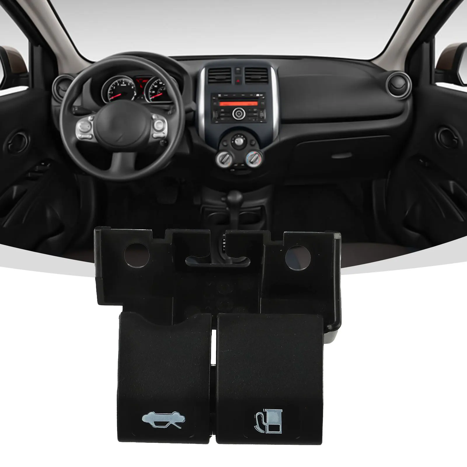 

Part Replacement Bonnet Fuel Door Handle Car Accessory Hood Release Part Door As Shown 65622-ZW40A Accessories 1x Front