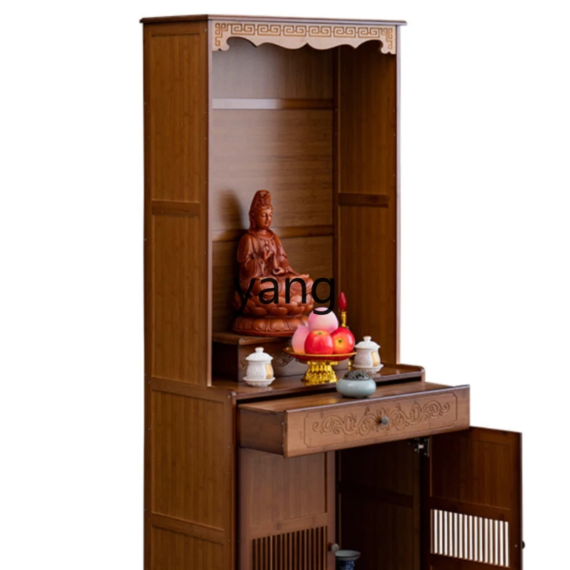 Yhl Household Economical Shrine Altar Guanyin God of Wealth Altar Heightened Simple Buddha Cabinet Worship Cabinet