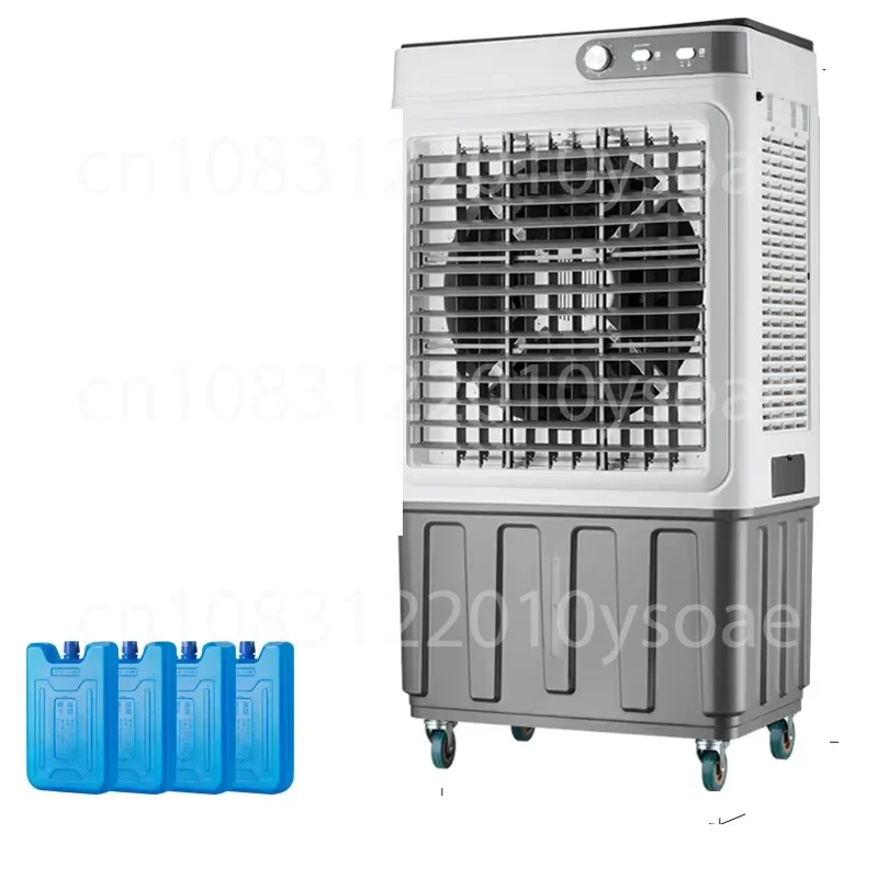 100-Liter Summer Air Cooler: Portable Evaporative Desert Tower with Base Fan for Low-Noise RV Use