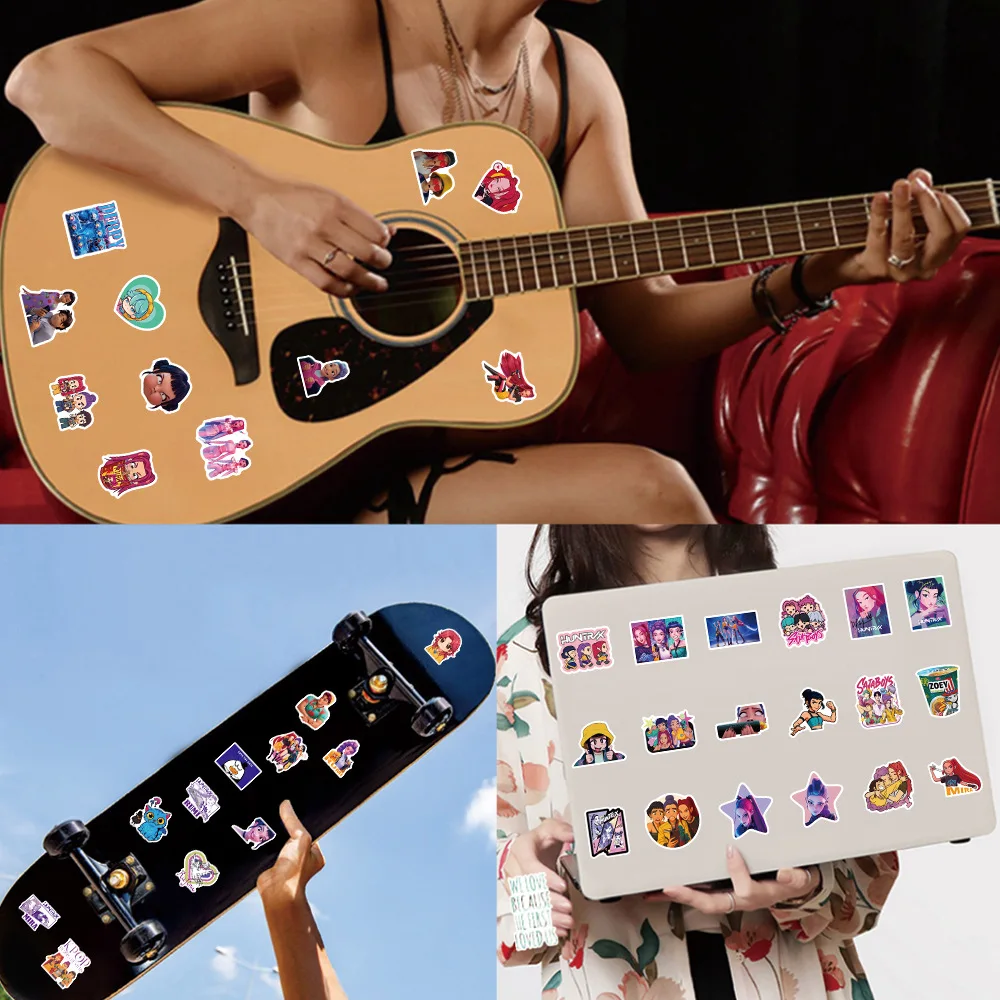 104 Stück Cartoon-Aufkleber, niedliche, wasserfeste DIY-Aufkleber für Laptop, Skateboard, Wasserflasche, Gitarre, Gepäck, Telefon, Partygeschenke für Kinder – Detail 6