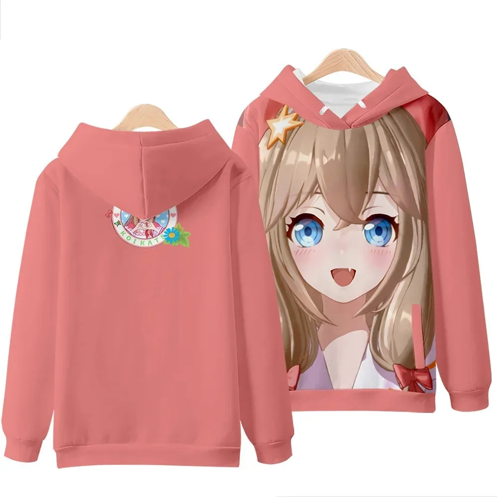 Anime hololive vtuber asoul 3D moda feminina homem queda hoodies mold mold com capuz jovem kawaii crian ç as oversized com capuz