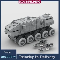 Space Movie Tank Model Building Block Assembly MOC Armory Cargo Transport Vehicle Boy Collection Toy Gifts