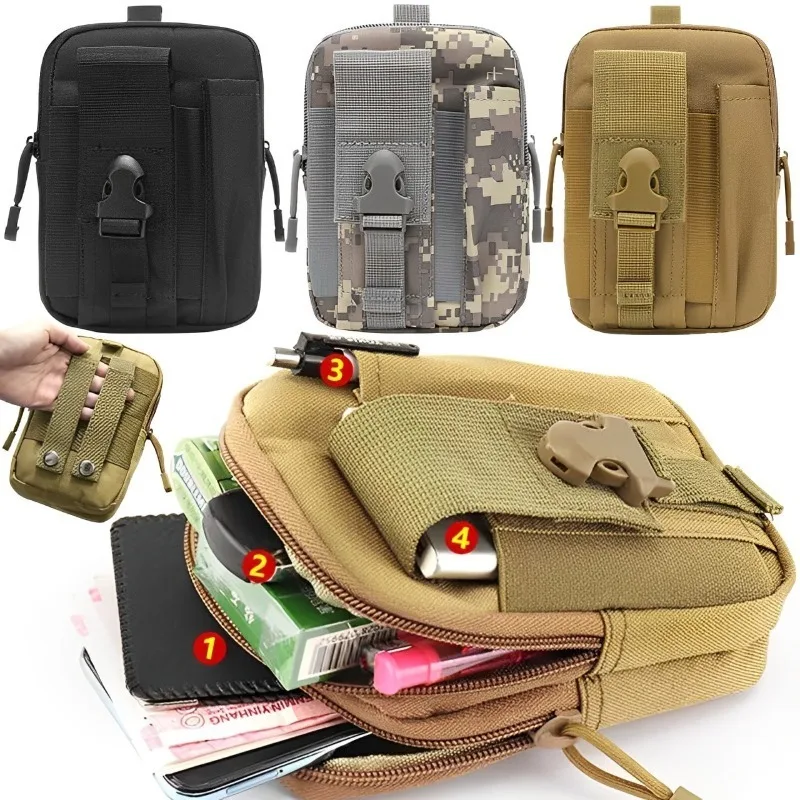 EDC Utility Gadgets Multi-purpose Waist Bag Bag Camping Hiking Outdoor Gear Cell Phone Holster Wallet Bag Phone Wallet Accessory