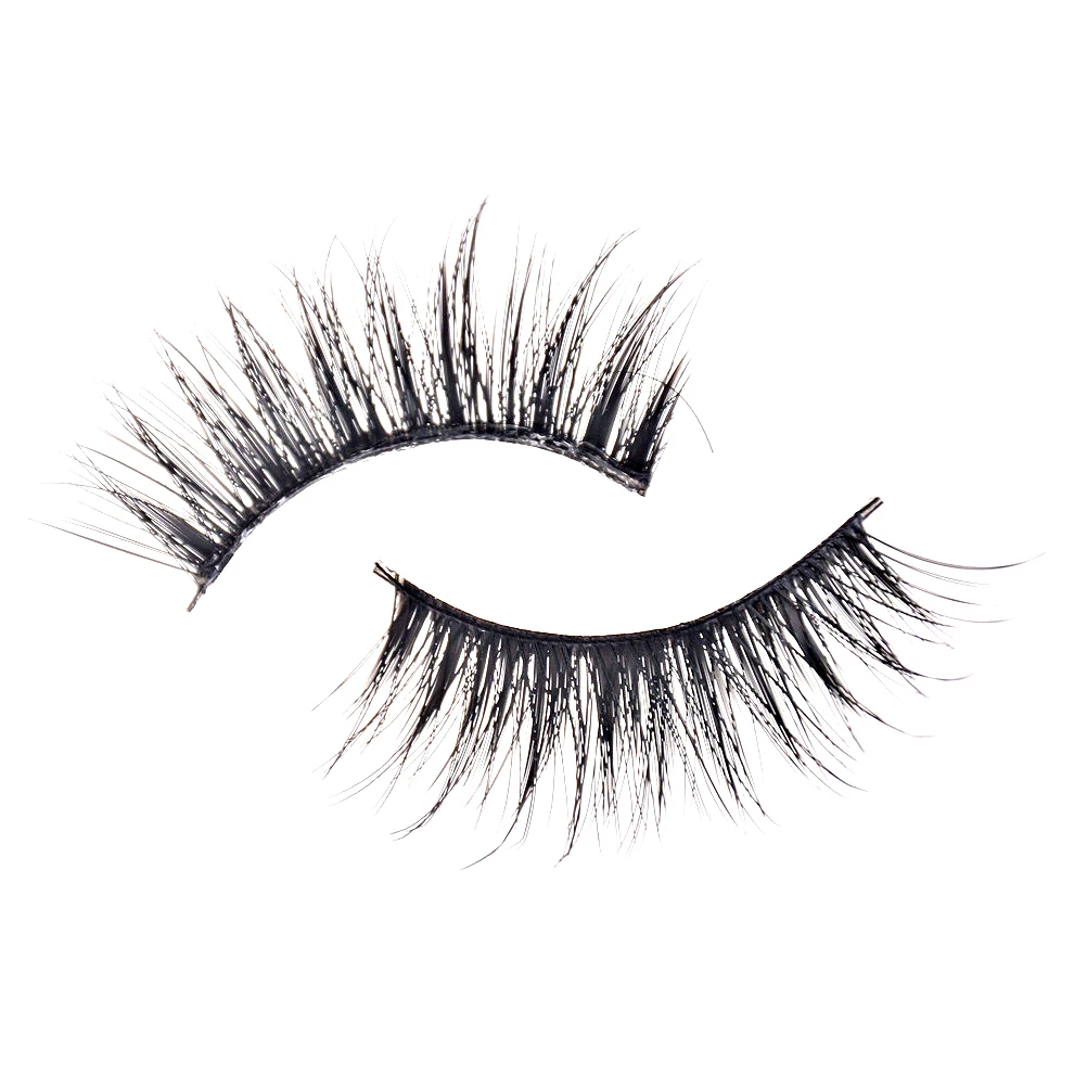 5 paren/set poppenhuis miniatuur 2,9 cm lange valse wimpers geschikt voor pop make-up decor accessoires-speelgoed