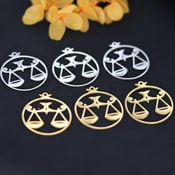 3pcs Solicitor Lawyer Scale Of Justice Charms Pendants For Ornaments Making Necklaces Earrings Keychain Accessories