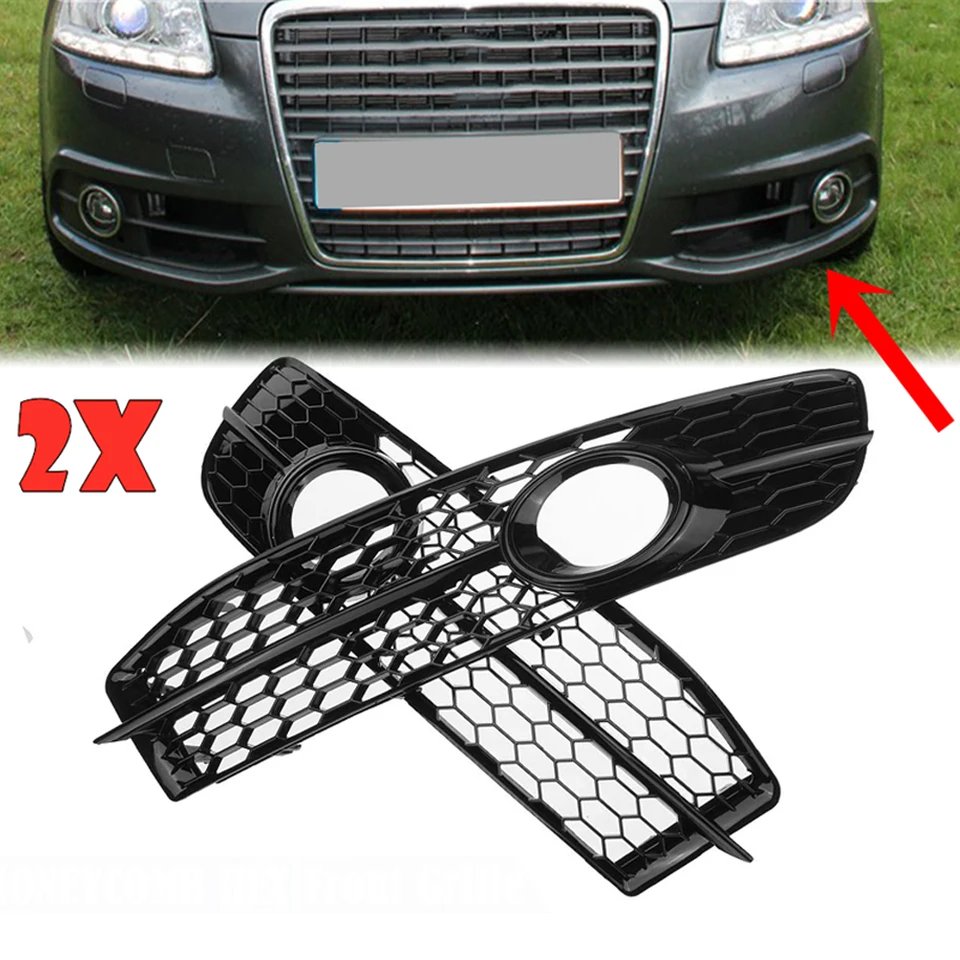 Couvercle de phares antibrouillard de voiture, grille de pare-chocs inférieure, phare antibrouillard, Audi A6L, Horizon C6, Sedan Avant, 2008, 2009, 2010, 2011  34