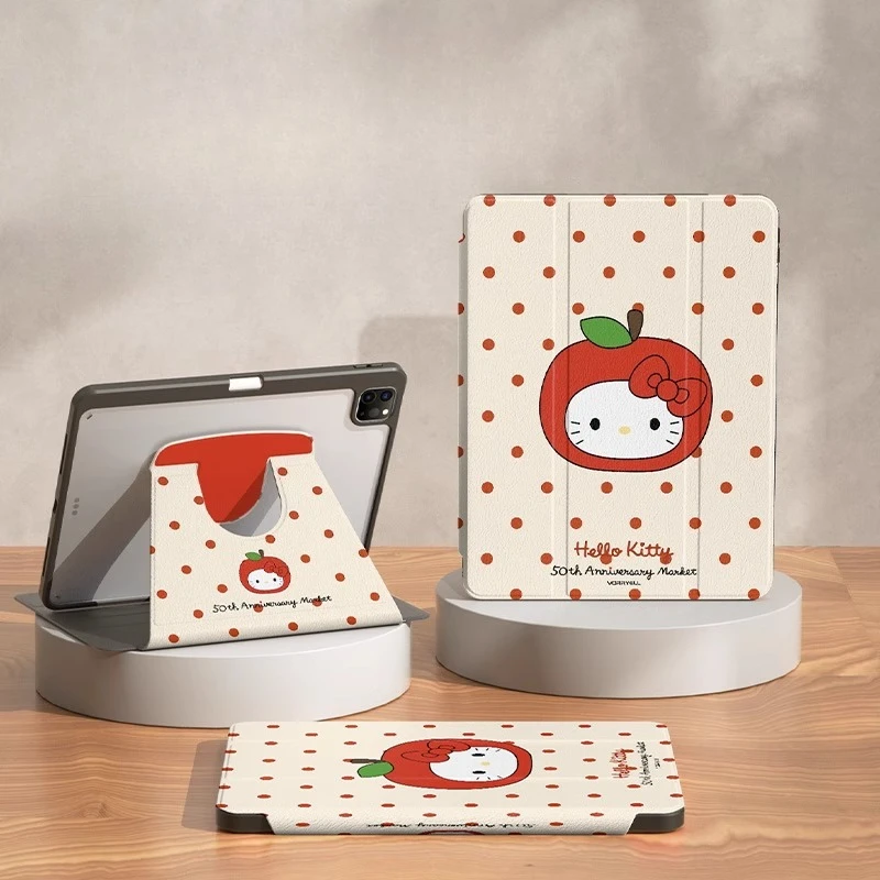 

Чехол MINISO Hello Kitty для iPad iPad iPad Air3 4 5 M2 M3 10,9 дюйма 11 дюймов Pro4 5 6 12,9 дюйма M4 Защитный чехол для планшета ipad9/10/11 A16