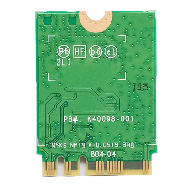 Placa de Rede Sem Fio AX200 AX200NGW, M.2 NGFF, Cartão WiFi, Bluetooth 5.0, WiFi 6, 2.4G, 5G, 802.11Ac, Ax, Cartão Adaptador