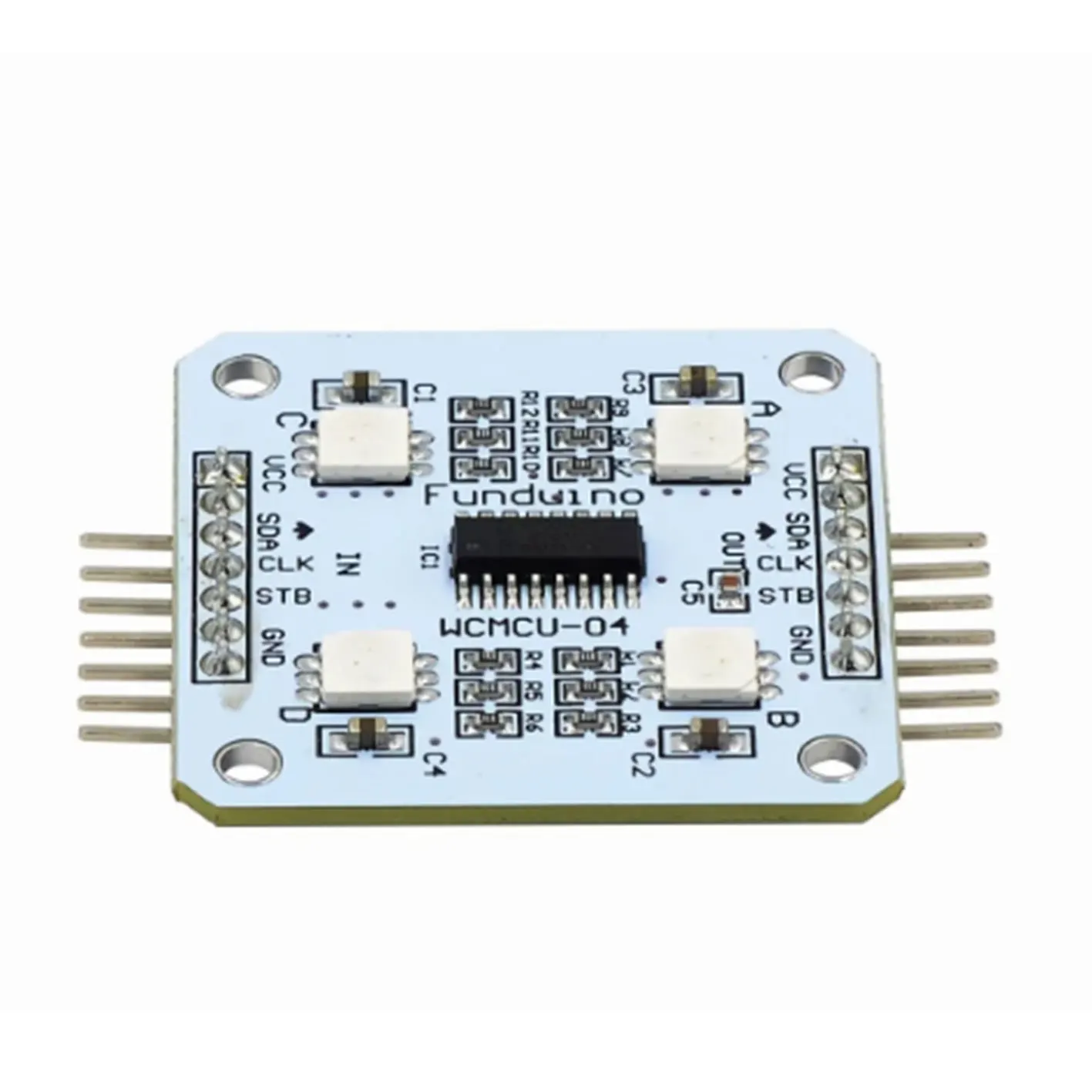 74HC595 RGB LED وحدة عرض بيضاء 4 LEDs 5V لاردوينو ووحدات التحكم الدقيقة #5