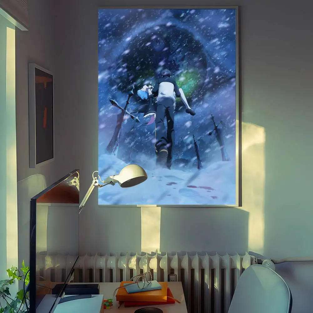 1 Stück Animation Re L-Life In A D-Different W-World From Z-Zero Klassische Vintage-Poster HD-Qualität Poster für Zuhause, Zimmer, Wanddekoration