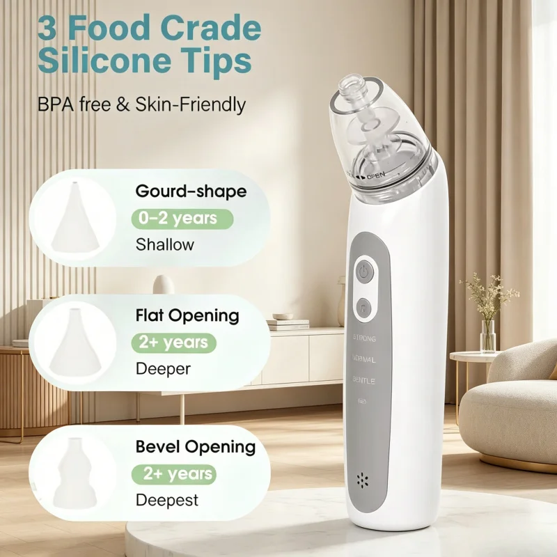 

2025 New Pattern Electric Baby Nasal Aspirator Rechargeable Nasal Suction Device for Newborn Prevent Nasal Congestion