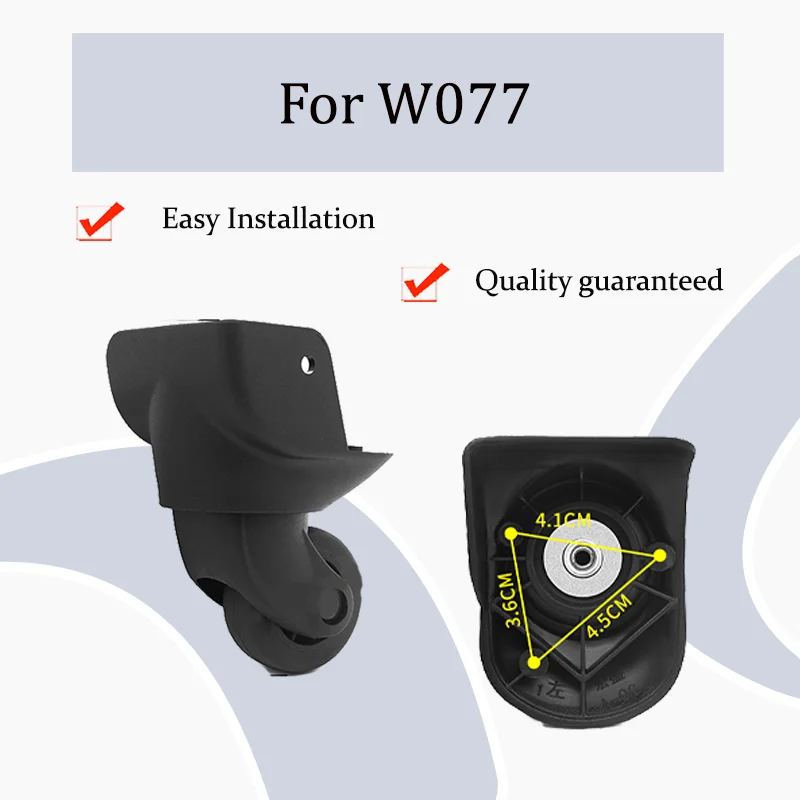 

For W077 Suitcase Silent Smooth Replacement — Silent 360° Spinner Wheels Your Worry-free Travel Companion For Airport Noise