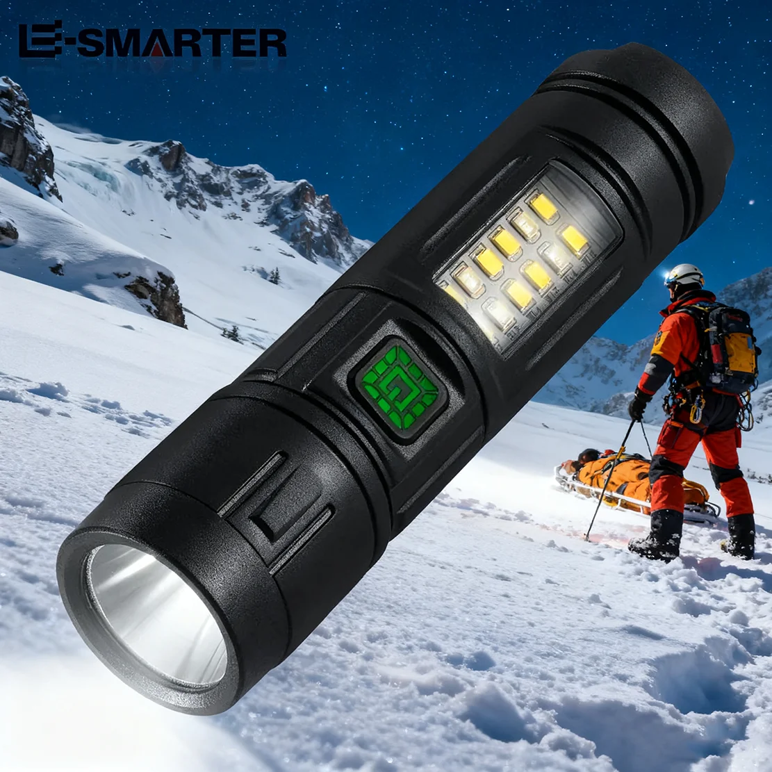 

Powerful with Battery Torch Rechargeable LED Flashlight for Outdoor Camping & Fishing​