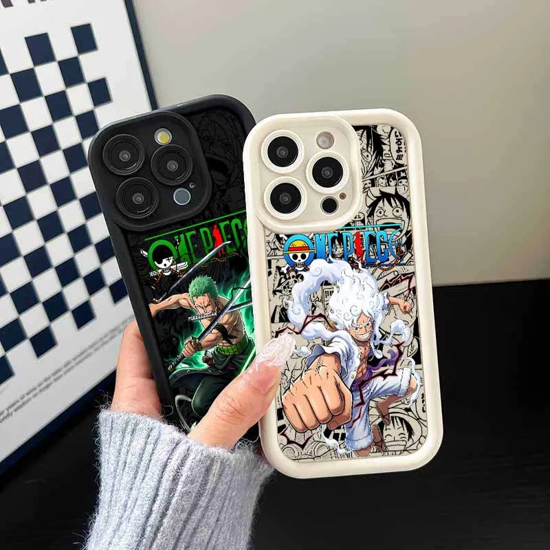 Ones P-Piecer Coole Bilder für Apple iPhone 17 16 15 14 13 12 Mini 11 Pro Max Augen-Leiter-Cover Funda Silikon Weiche Handyhülle