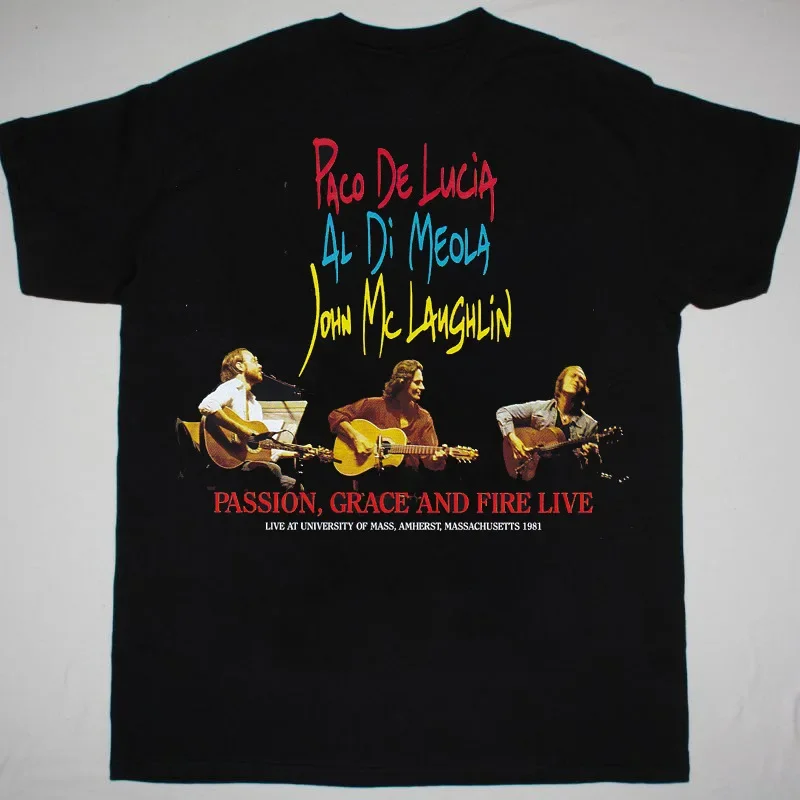 John McLaughlin, Al DiMeola & Paco De Lucia T-shirt Tee SS466