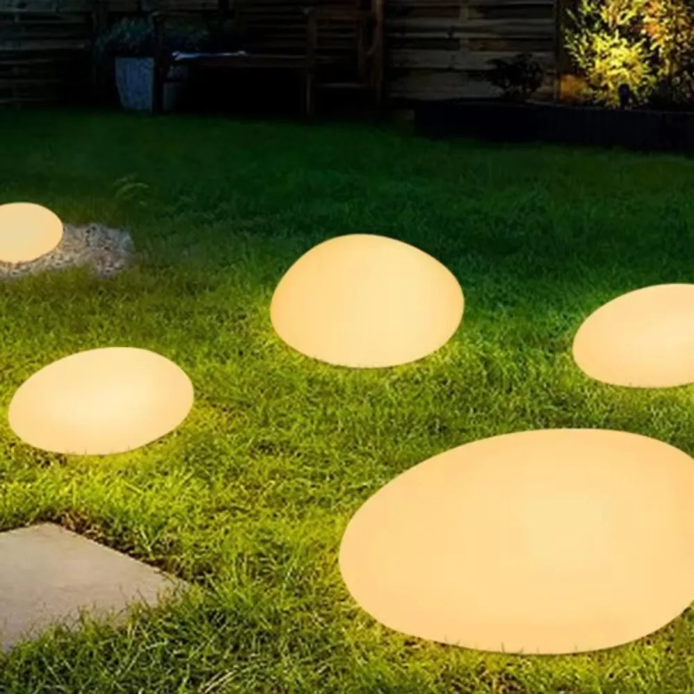Solar Lamp Imitation Stone Lamp Outdoor Luminous Atmosphere Decorative Landscape Lights Garden Lawn Lights