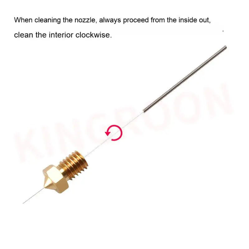 Stainless Steel 0.4mm Nozzle Cleaning Kit, Unclog Drill Bits for FDM 3D Printer Hotend Maintenance