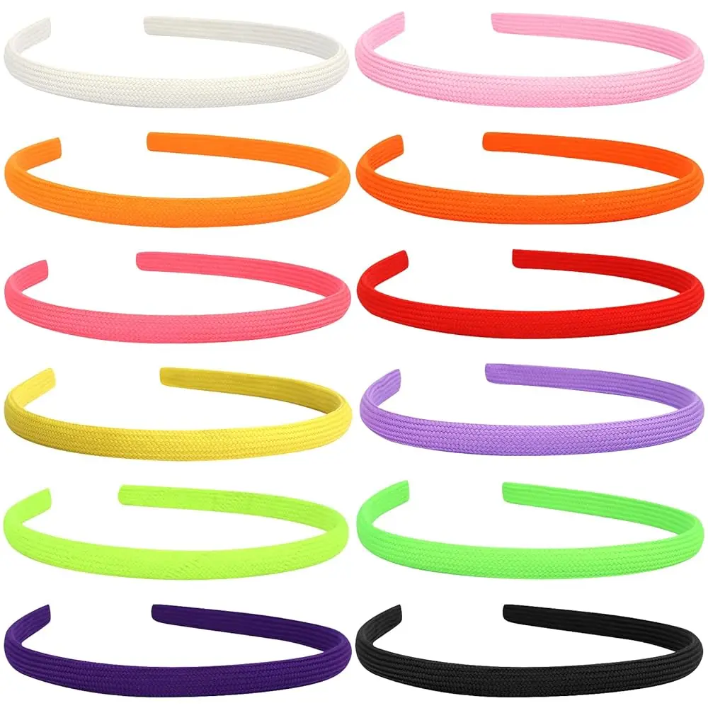 

Free Shipping 12Pcs Thin Headbands For Women Girls No Headache Pressure Comfortable Headbands for Women Non Slip Fabric Skinny N