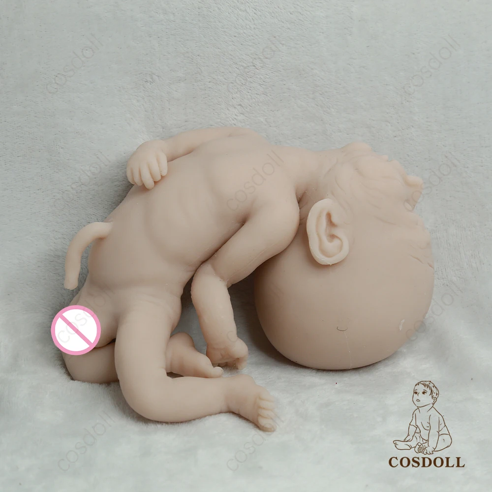 Cosdoll 40cm 1640g 100% corpo inteiro silicone reborn bebê bonecas realista menino macio recém-nascido sem pintura boneca crianças brinquedos de natal