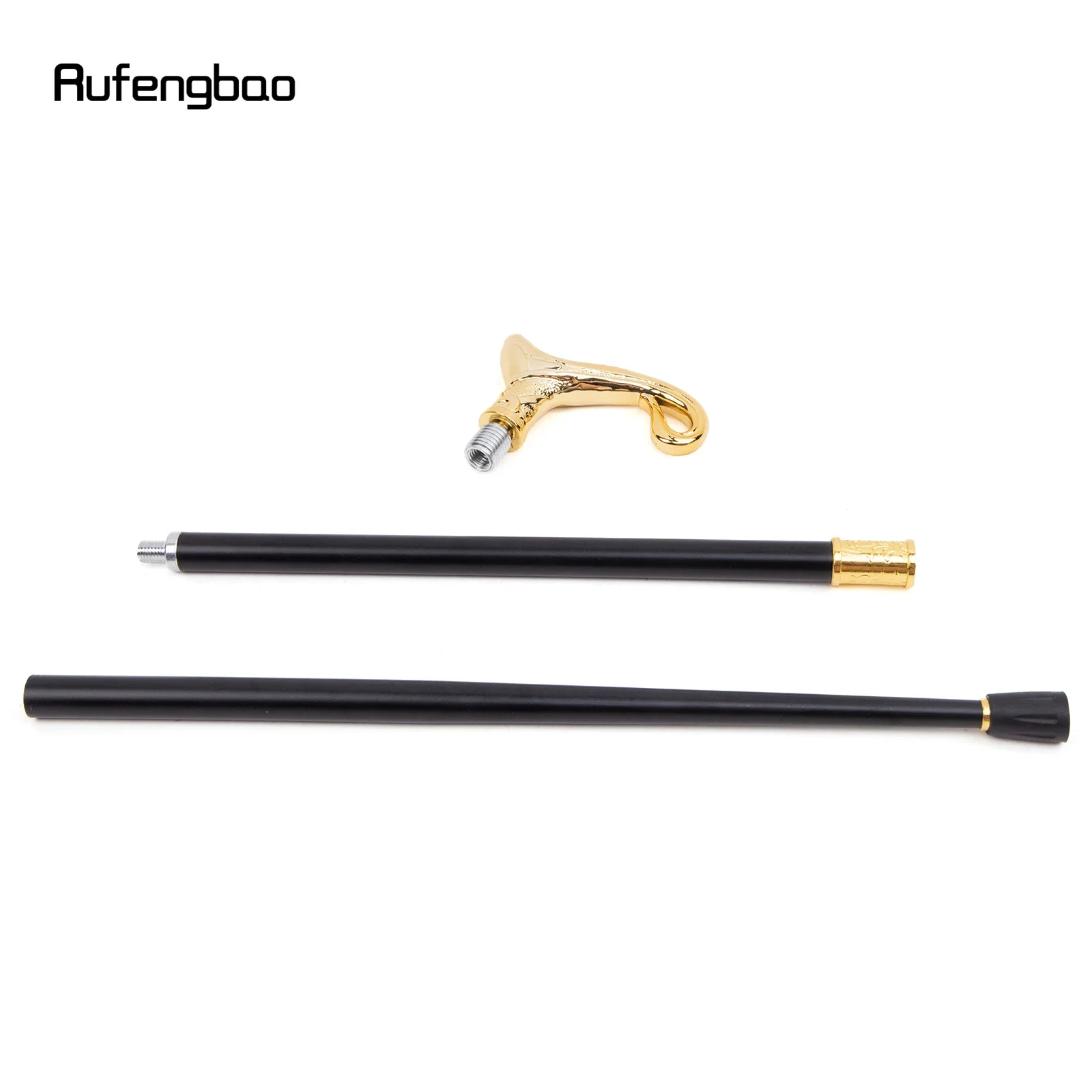 Curve Line Type Walking Cane, Elegante Cosplay Cane, Crown Knob, Dourado, Luxo, Decorativo, Cavalheiros, Moda, 93cm