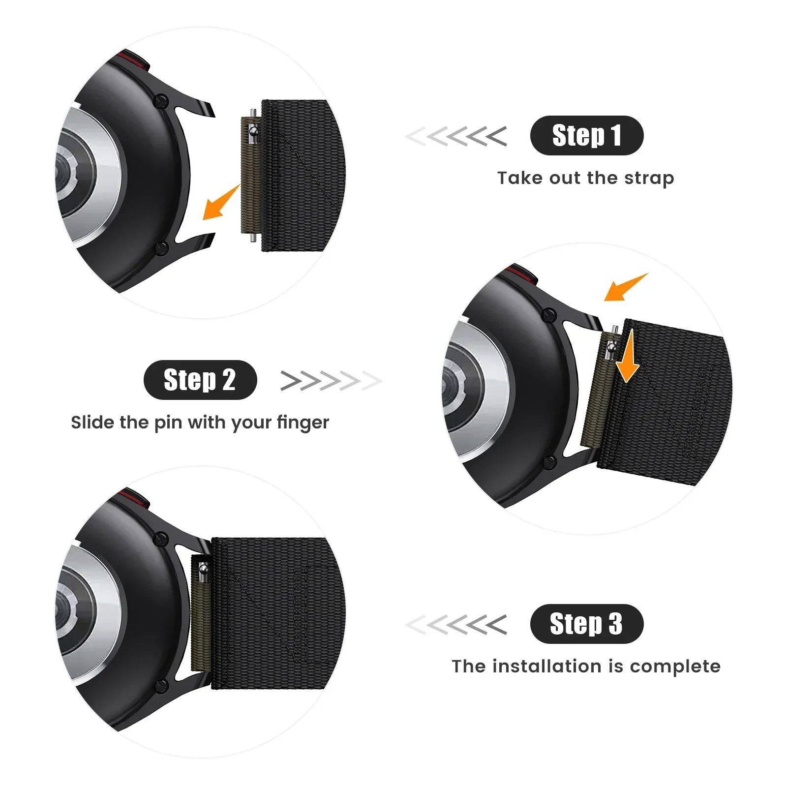 20 22 مللي متر Garmin حزام نايلون سهل التركيب لـ Forerunner 255/645/965 معصمه لـ Active/Vivoactive 4 سوار Venu Universal Band