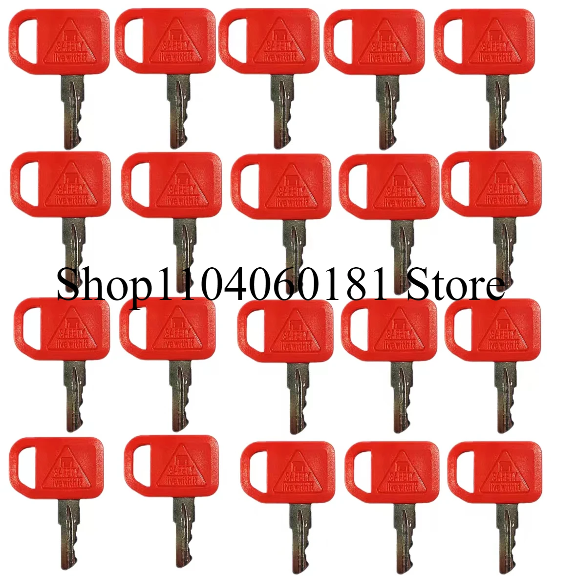 20PCS AR51481 JDR Key For John Deere Excavator Fit All Graders Dozers Skid Steer