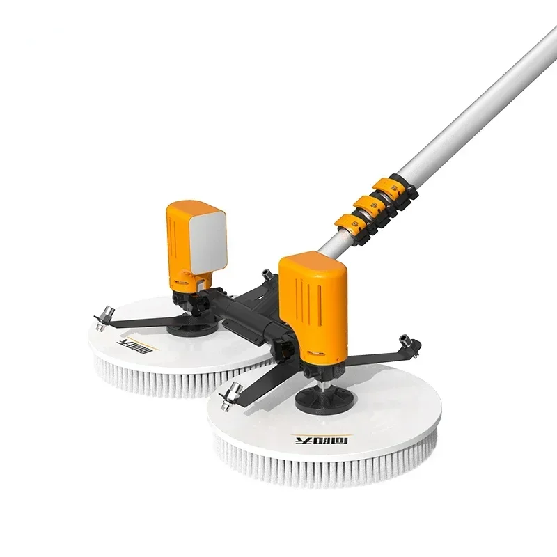 Hot Selling Solar Panel Cleaning Rotating Brush 3.5M/5.5M/7.5M Robot Cleaner Machine Kit With Telescopic  Tool