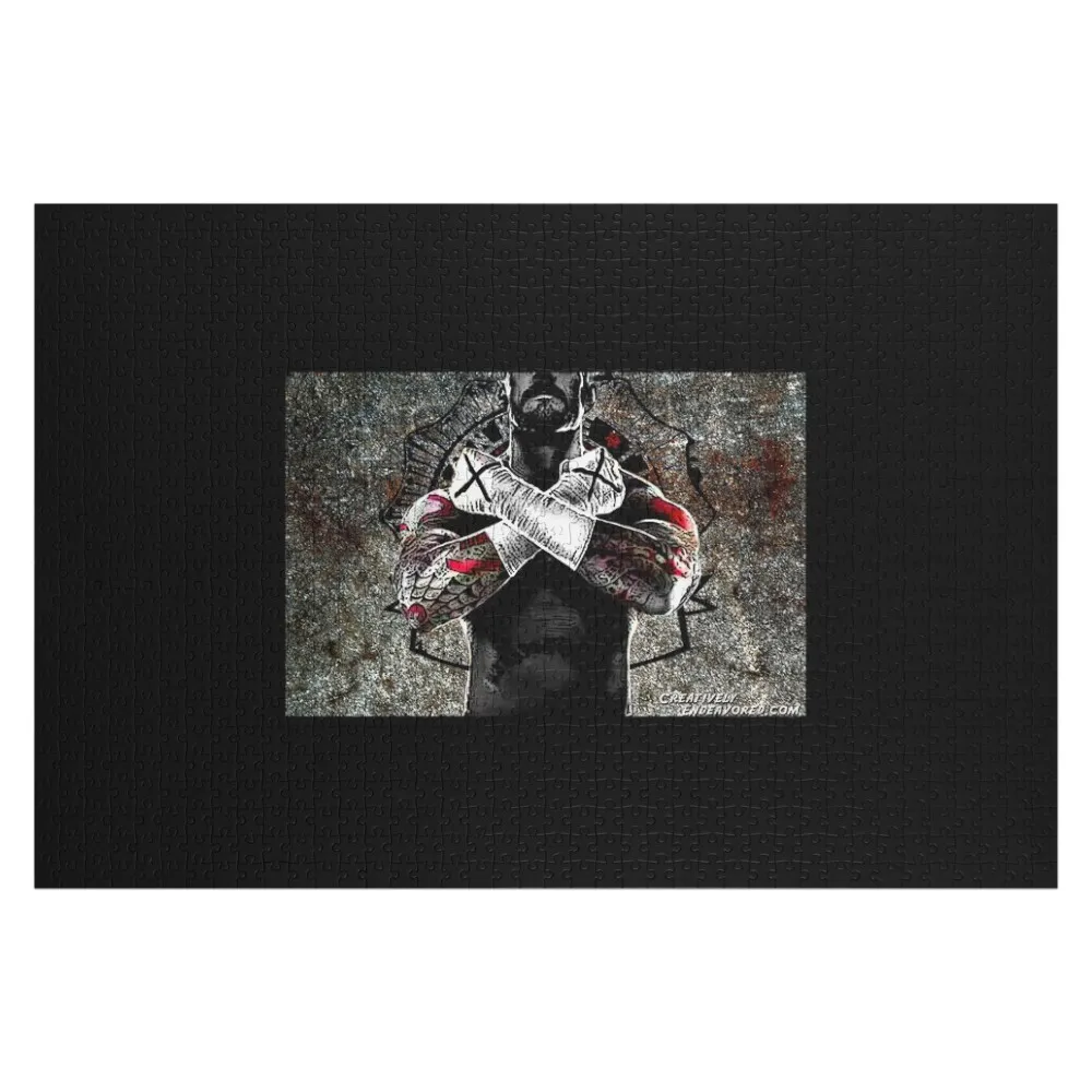 

Cm Punk Jigsaw Puzzle Custom Name Wood Christmas Gifts Custom Gift Game Children Puzzle