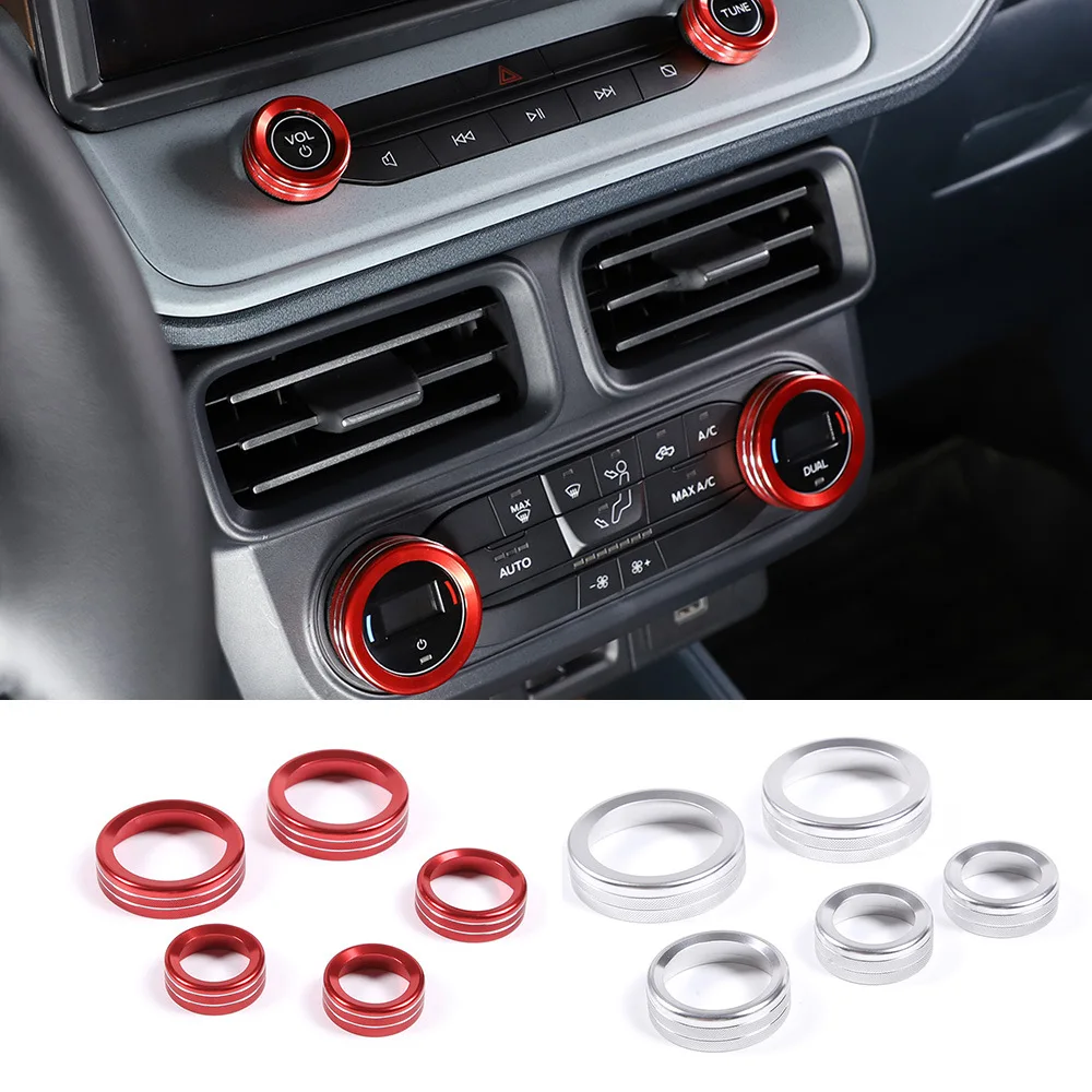 

Air Conditioner Volume Knob Ring Aluminum Alloy Cars For 22 Ford Maverick