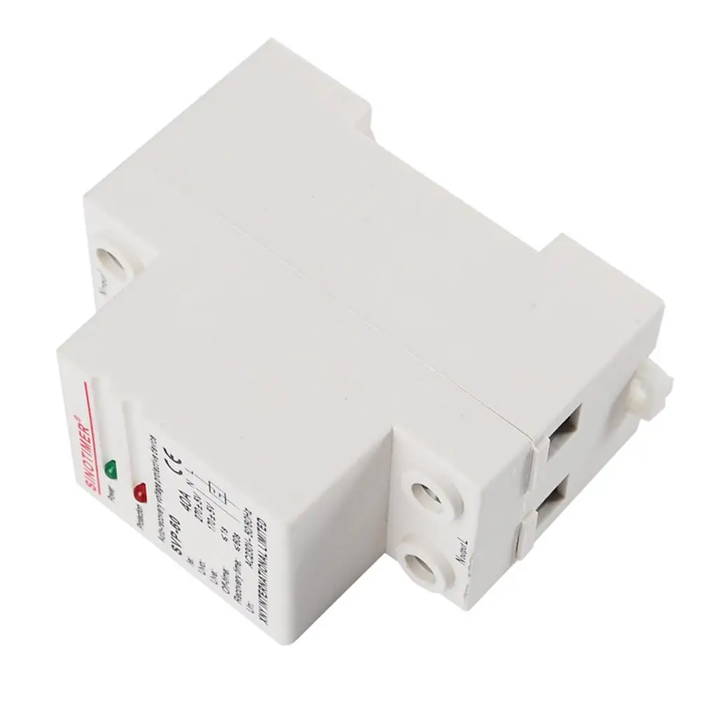 Ready Stock 220V Single-phase Automatic Recovery Reconnect Over Under Voltage Relay Protective Device Breaker Voltage Protector