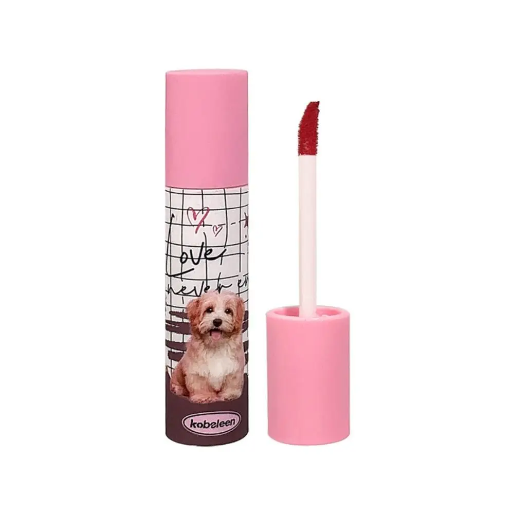 Doce blush cão batom fosco compõem beleza veludo lábio esmalte de longa duração bonito lábio pasta compõem