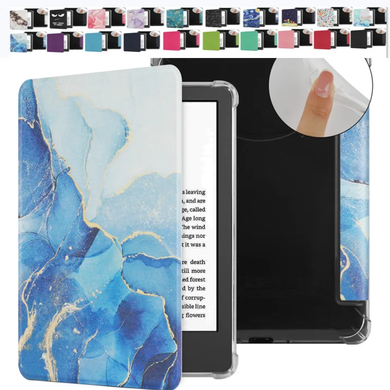 Transparent Smart Case For Kindle Colorsoft Paperwhite 12th 11th Generation 2022 2024 6'' 6.8'' 7'' inch Ebook Silicone Cover